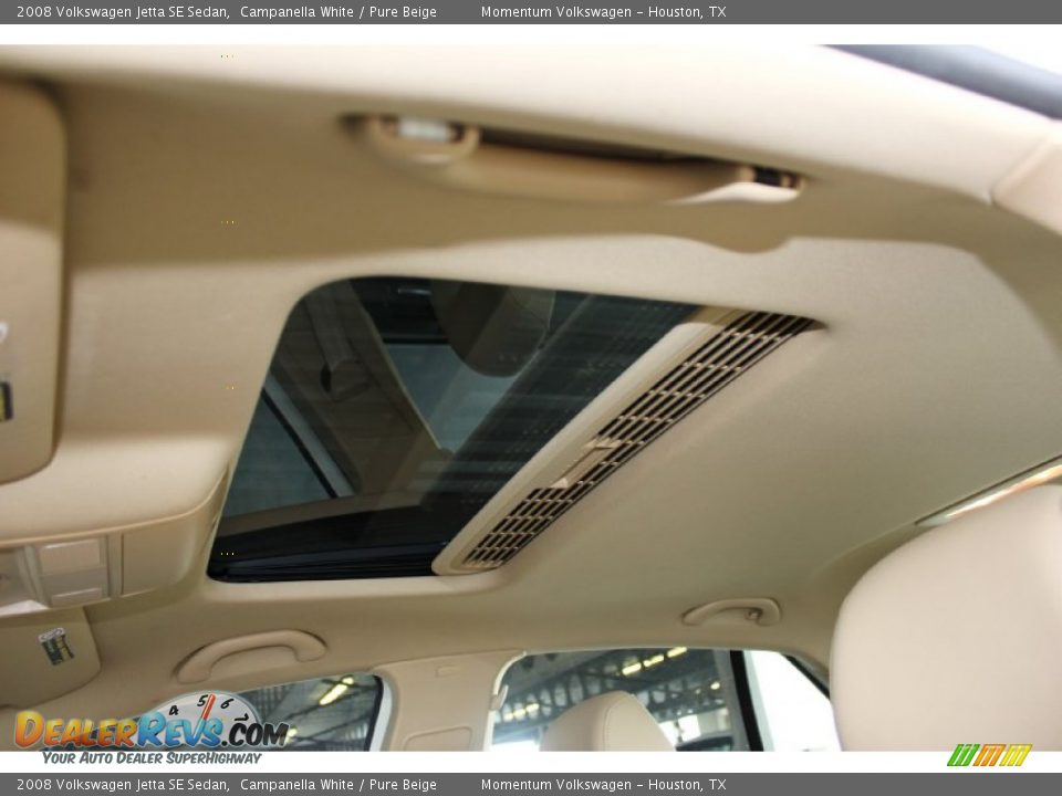 2008 Volkswagen Jetta SE Sedan Campanella White / Pure Beige Photo #19