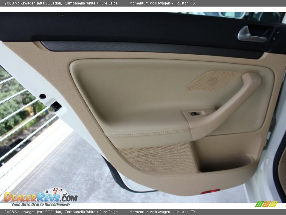 2008 Volkswagen Jetta SE Sedan Campanella White / Pure Beige Photo #20