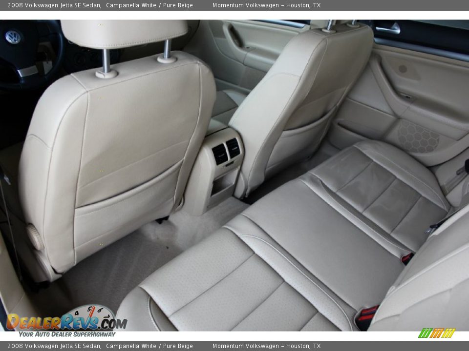 2008 Volkswagen Jetta SE Sedan Campanella White / Pure Beige Photo #21