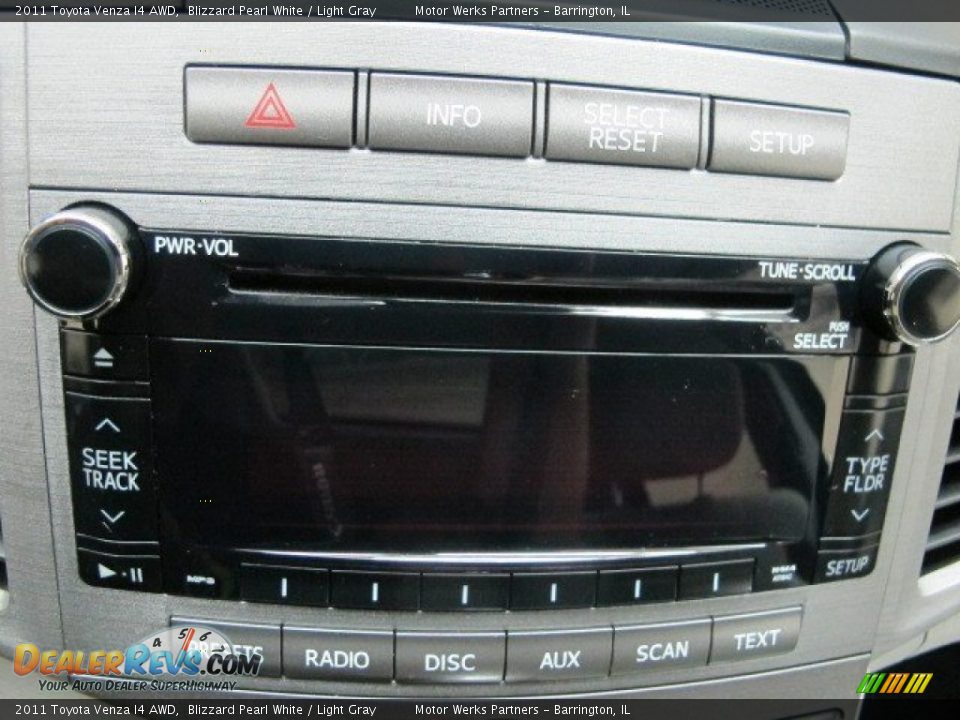 2011 Toyota Venza I4 AWD Blizzard Pearl White / Light Gray Photo #28