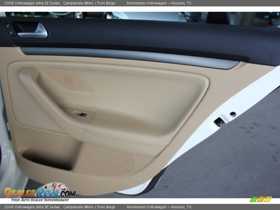 2008 Volkswagen Jetta SE Sedan Campanella White / Pure Beige Photo #26