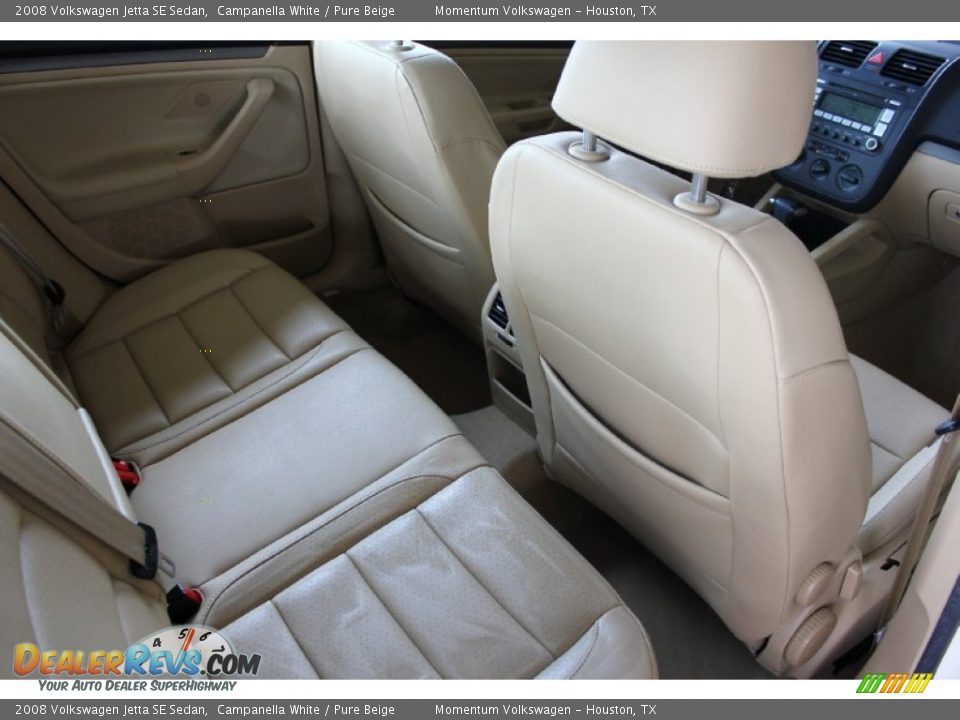 2008 Volkswagen Jetta SE Sedan Campanella White / Pure Beige Photo #27