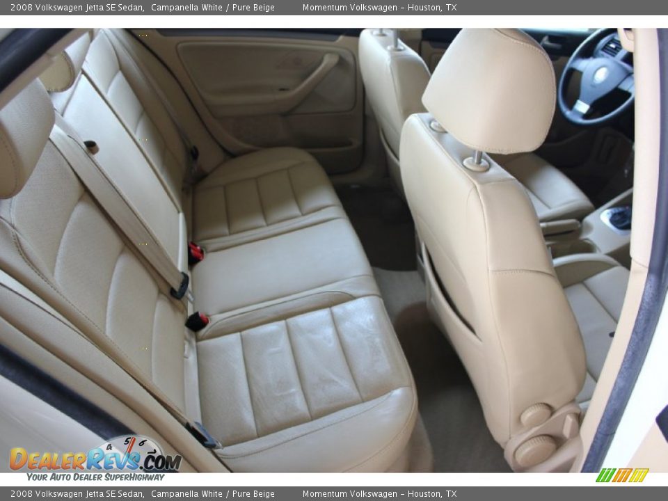 2008 Volkswagen Jetta SE Sedan Campanella White / Pure Beige Photo #28