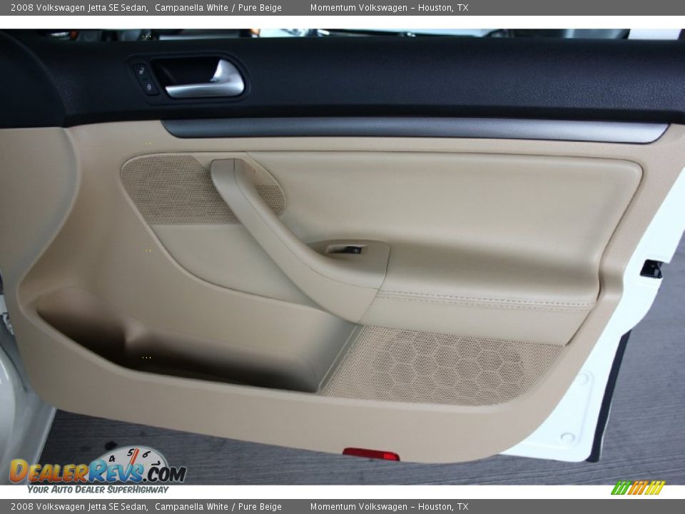 2008 Volkswagen Jetta SE Sedan Campanella White / Pure Beige Photo #29