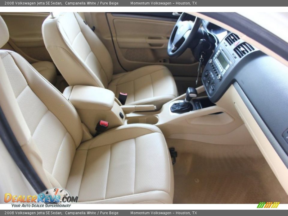 2008 Volkswagen Jetta SE Sedan Campanella White / Pure Beige Photo #31