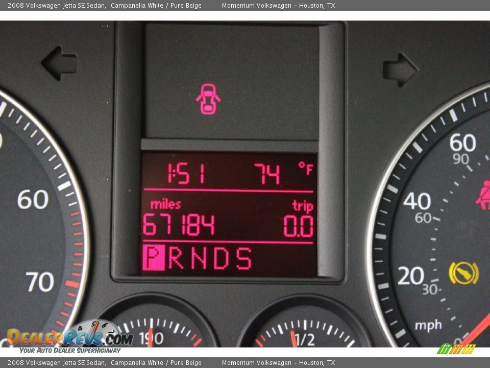 2008 Volkswagen Jetta SE Sedan Campanella White / Pure Beige Photo #35