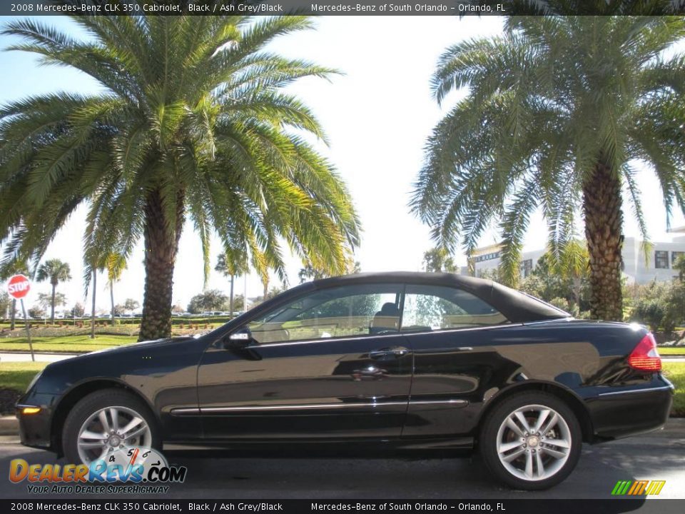 2008 Mercedes-Benz CLK 350 Cabriolet Black / Ash Grey/Black Photo #1