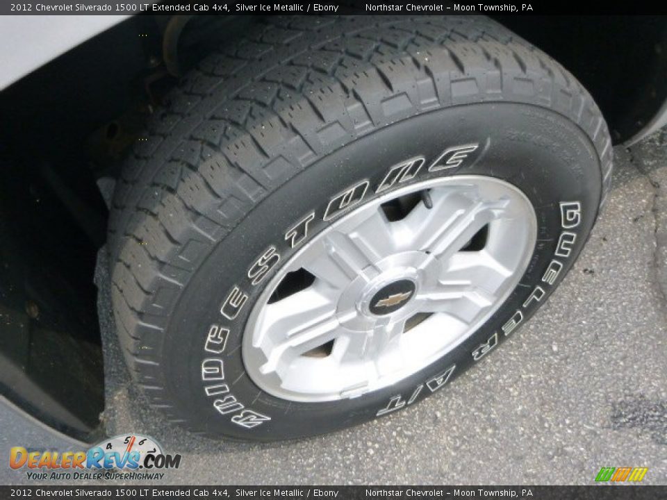 2012 Chevrolet Silverado 1500 LT Extended Cab 4x4 Silver Ice Metallic / Ebony Photo #9