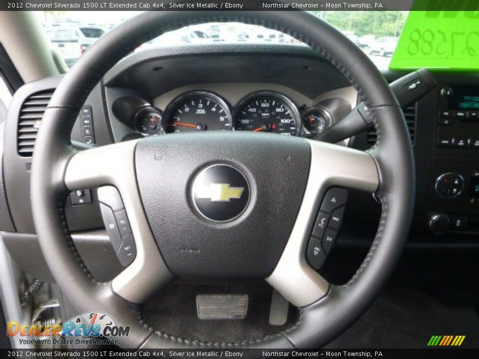 2012 Chevrolet Silverado 1500 LT Extended Cab 4x4 Silver Ice Metallic / Ebony Photo #15