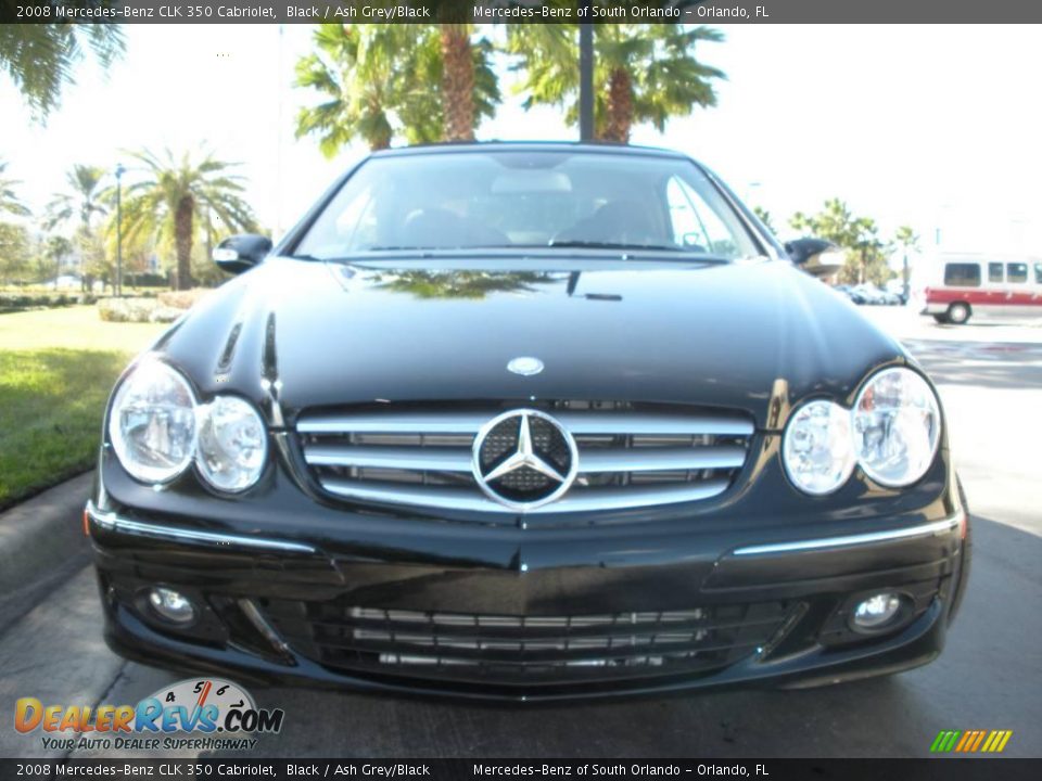 2008 Mercedes-Benz CLK 350 Cabriolet Black / Ash Grey/Black Photo #3