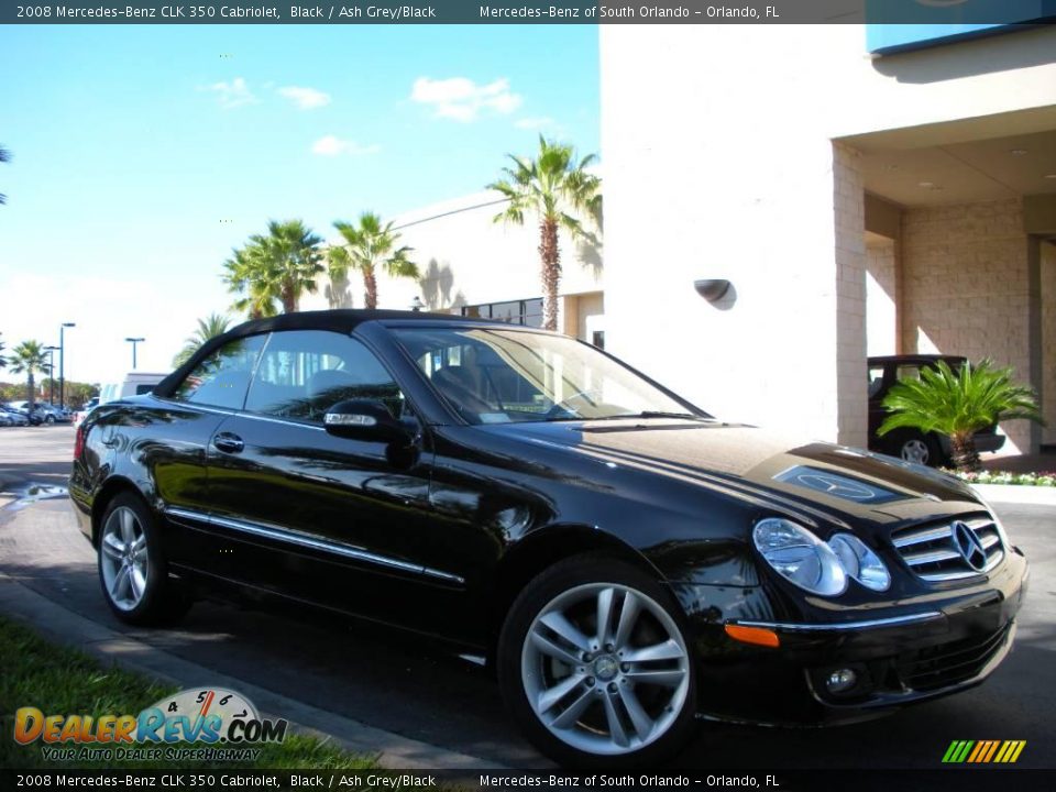 2008 Mercedes-Benz CLK 350 Cabriolet Black / Ash Grey/Black Photo #4