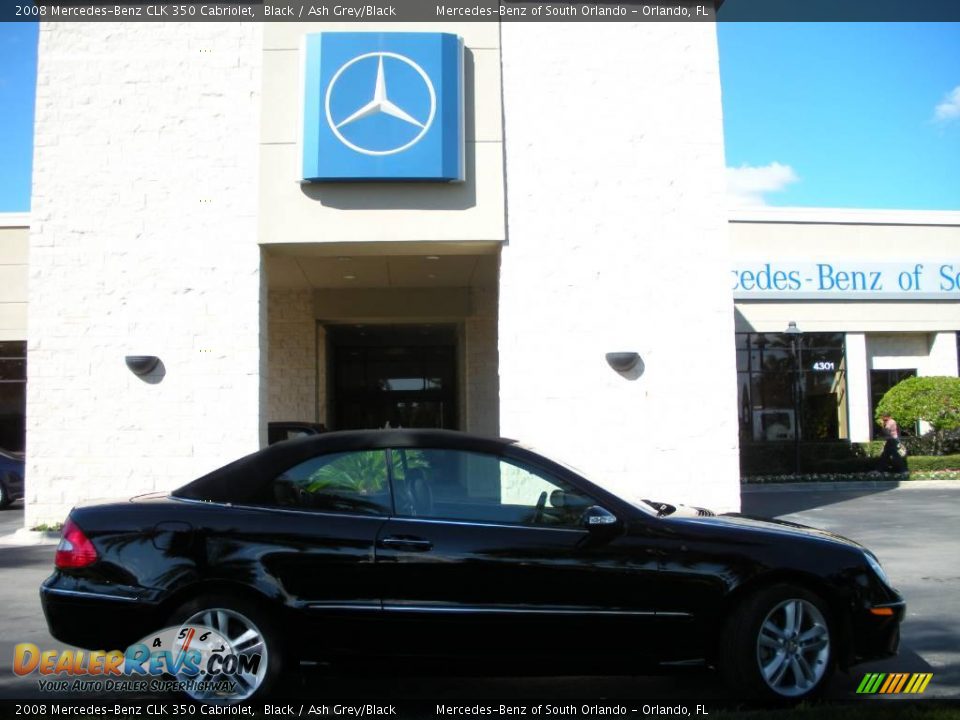 2008 Mercedes-Benz CLK 350 Cabriolet Black / Ash Grey/Black Photo #5