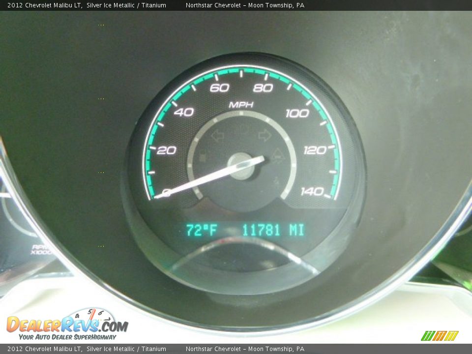 2012 Chevrolet Malibu LT Silver Ice Metallic / Titanium Photo #20