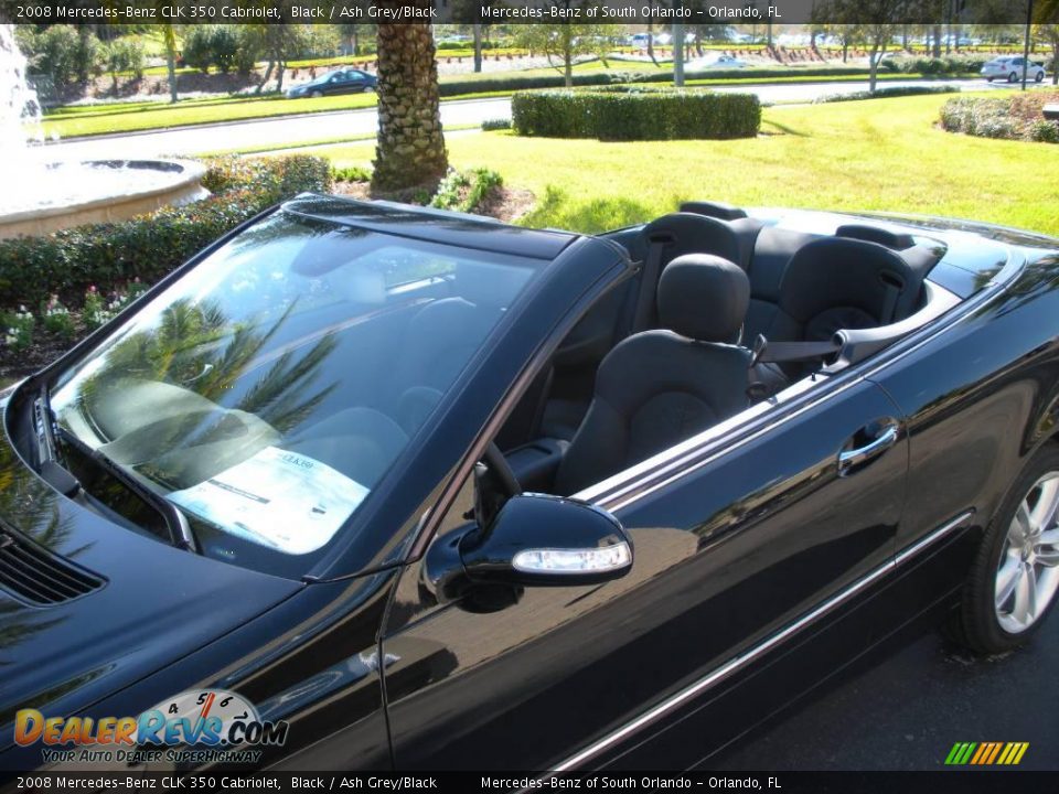 2008 Mercedes-Benz CLK 350 Cabriolet Black / Ash Grey/Black Photo #9