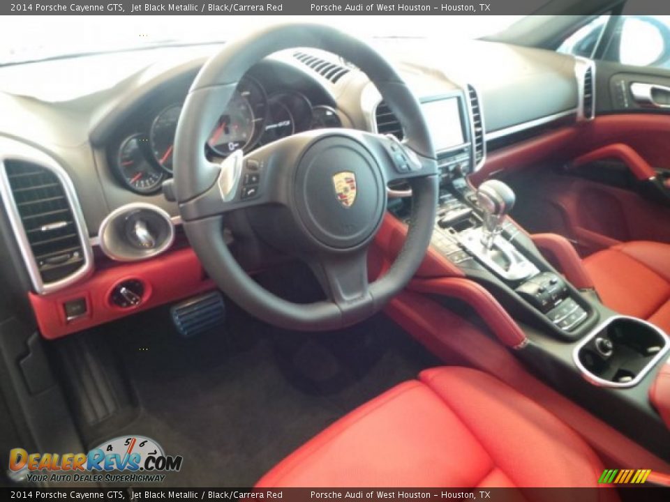 Black/Carrera Red Interior - 2014 Porsche Cayenne GTS Photo #12