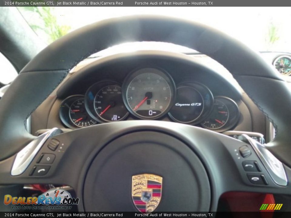 2014 Porsche Cayenne GTS Jet Black Metallic / Black/Carrera Red Photo #24