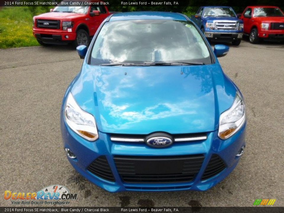 2014 Ford Focus SE Hatchback Blue Candy / Charcoal Black Photo #3