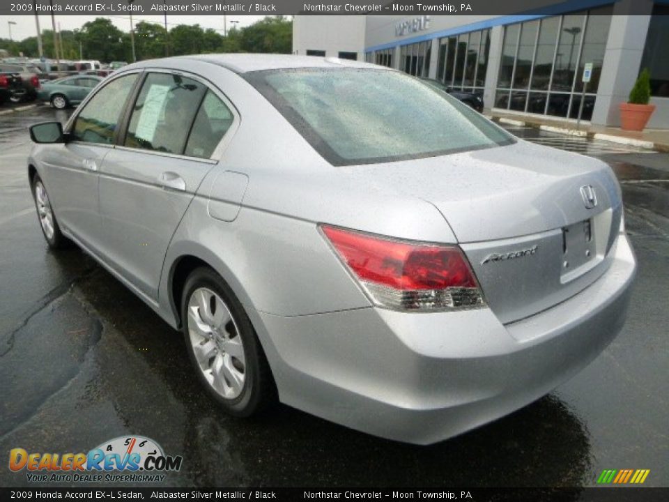 2009 Honda Accord EX-L Sedan Alabaster Silver Metallic / Black Photo #3