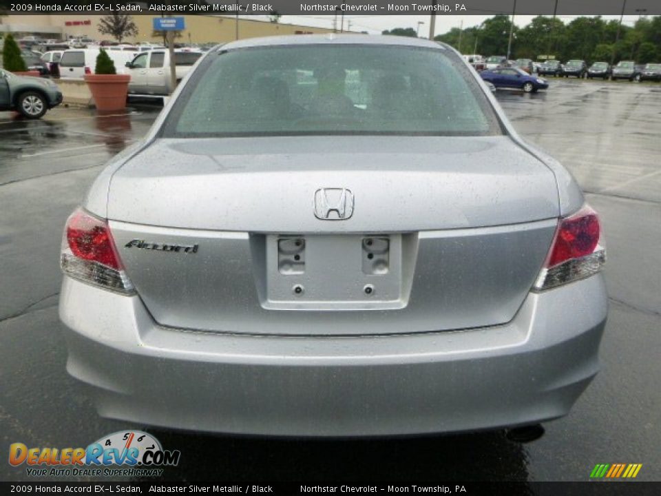 2009 Honda Accord EX-L Sedan Alabaster Silver Metallic / Black Photo #4