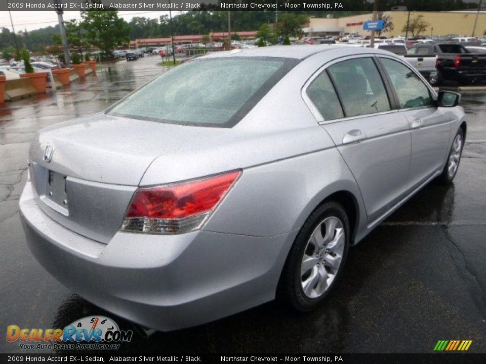 2009 Honda Accord EX-L Sedan Alabaster Silver Metallic / Black Photo #5