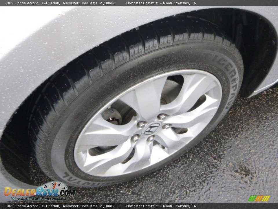2009 Honda Accord EX-L Sedan Alabaster Silver Metallic / Black Photo #9