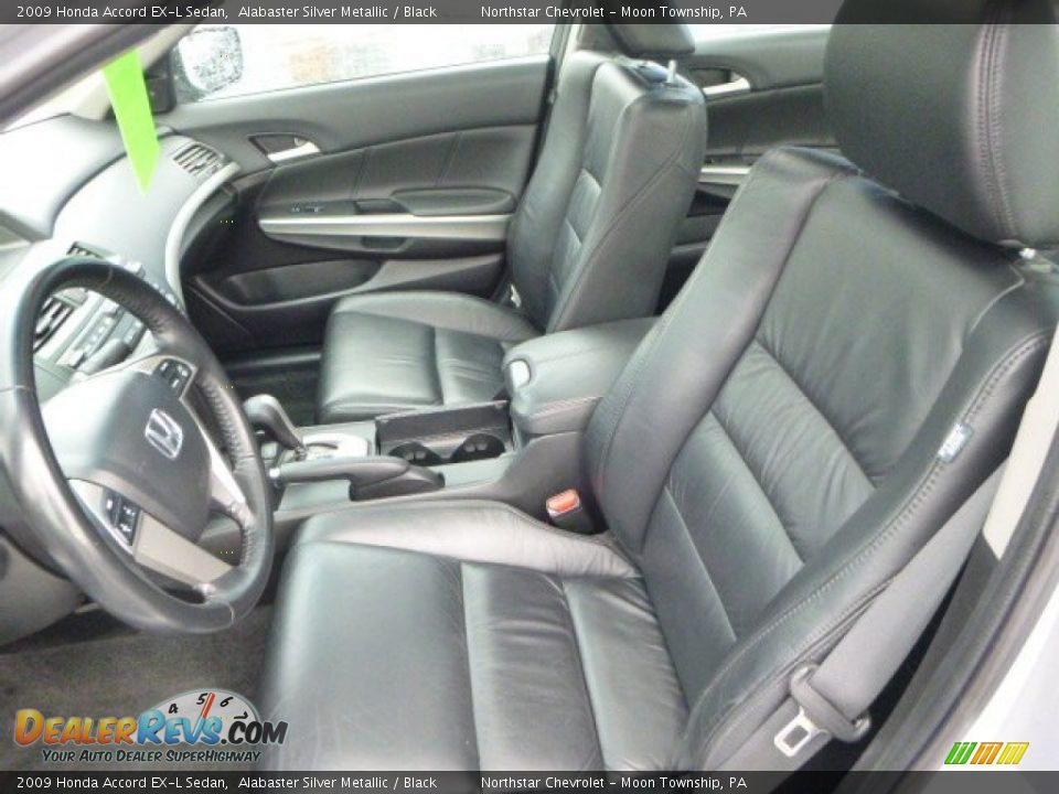 2009 Honda Accord EX-L Sedan Alabaster Silver Metallic / Black Photo #10