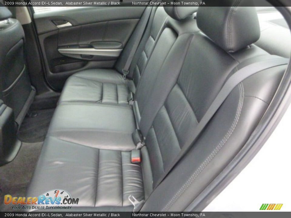 2009 Honda Accord EX-L Sedan Alabaster Silver Metallic / Black Photo #11