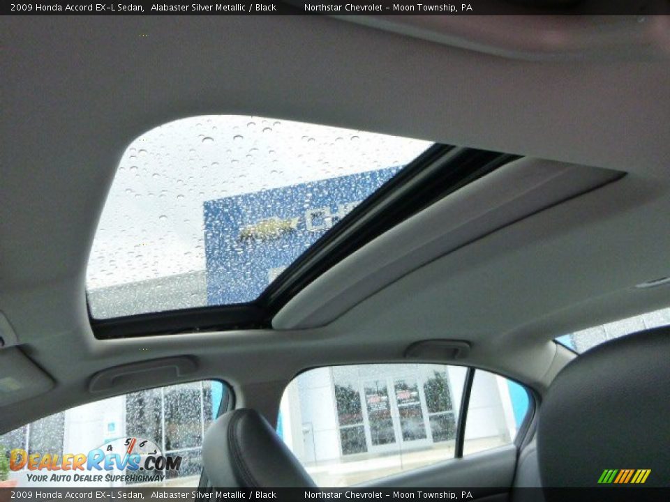 2009 Honda Accord EX-L Sedan Alabaster Silver Metallic / Black Photo #16