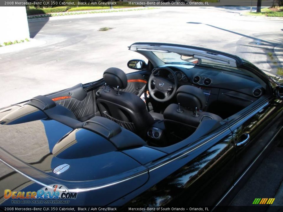 2008 Mercedes-Benz CLK 350 Cabriolet Black / Ash Grey/Black Photo #11