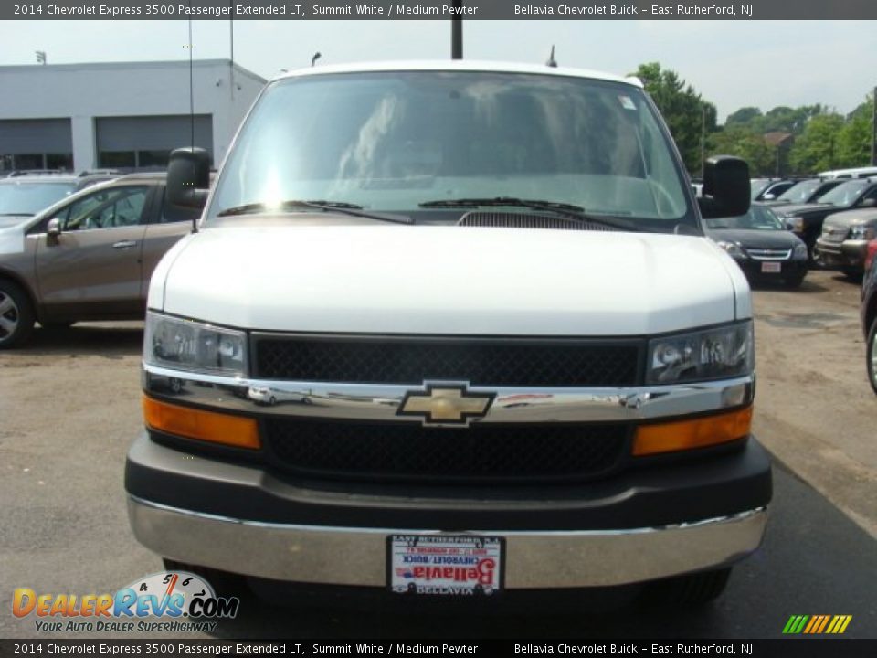 2014 Chevrolet Express 3500 Passenger Extended LT Summit White / Medium Pewter Photo #2