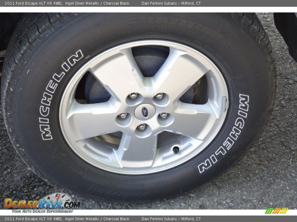 2011 Ford Escape XLT V6 4WD Ingot Silver Metallic / Charcoal Black Photo #25