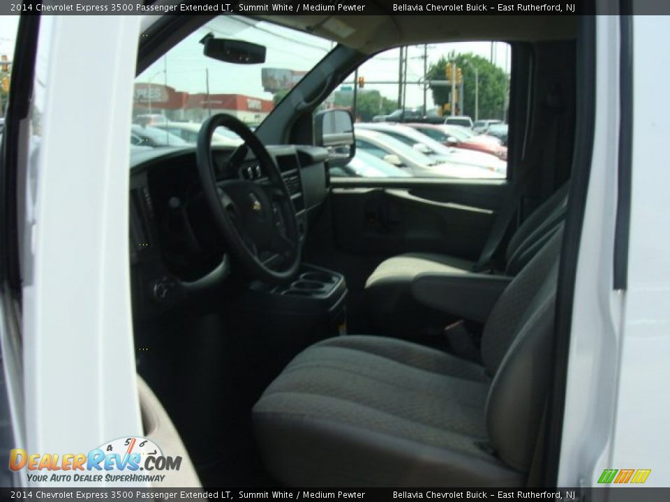 2014 Chevrolet Express 3500 Passenger Extended LT Summit White / Medium Pewter Photo #7