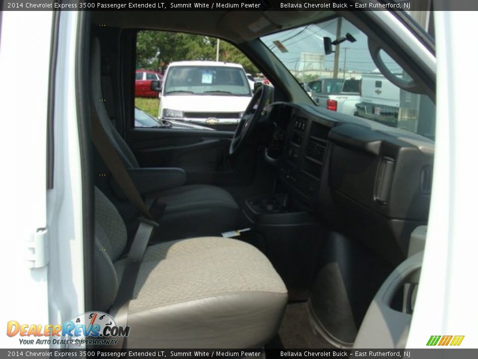 2014 Chevrolet Express 3500 Passenger Extended LT Summit White / Medium Pewter Photo #8