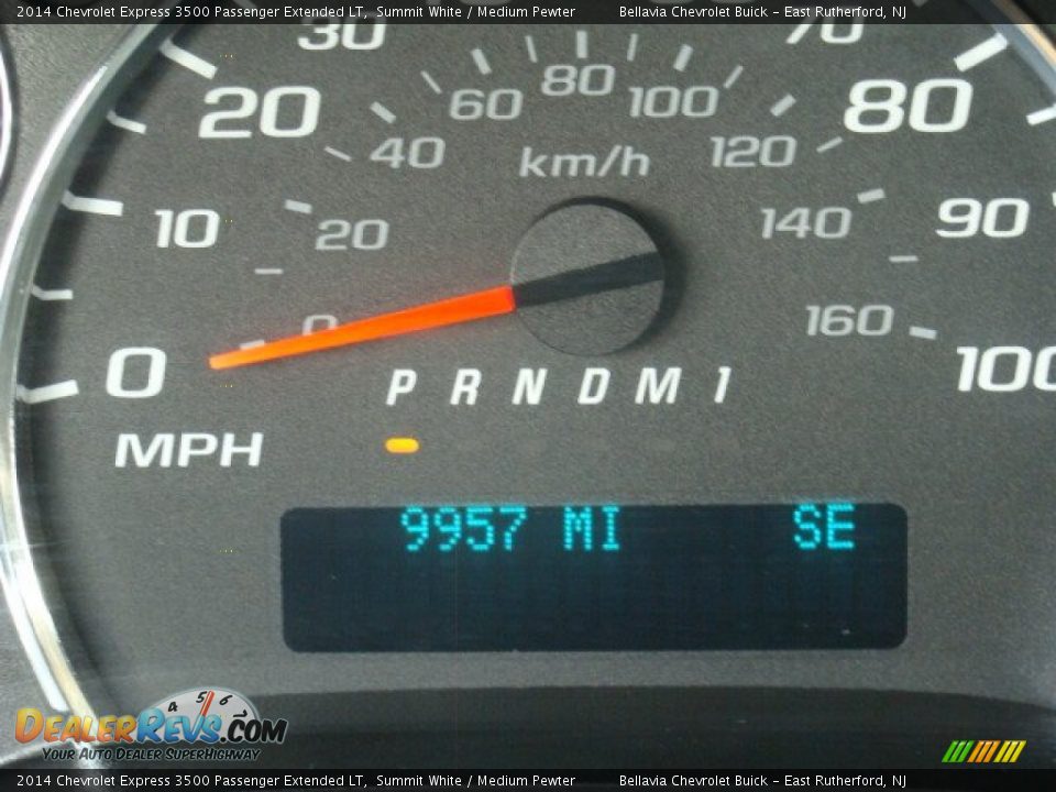 2014 Chevrolet Express 3500 Passenger Extended LT Summit White / Medium Pewter Photo #10