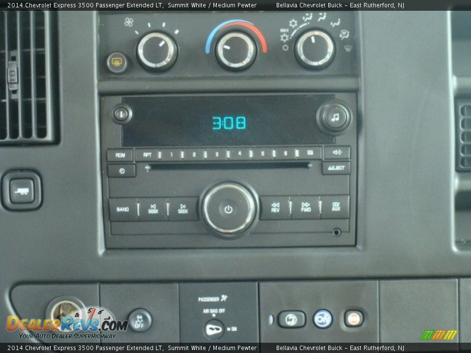 2014 Chevrolet Express 3500 Passenger Extended LT Summit White / Medium Pewter Photo #11