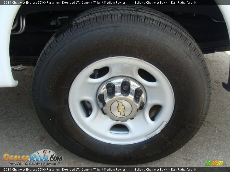 2014 Chevrolet Express 3500 Passenger Extended LT Summit White / Medium Pewter Photo #14