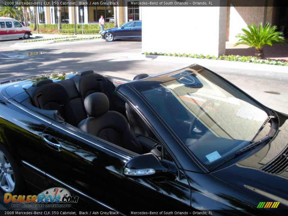2008 Mercedes-Benz CLK 350 Cabriolet Black / Ash Grey/Black Photo #12
