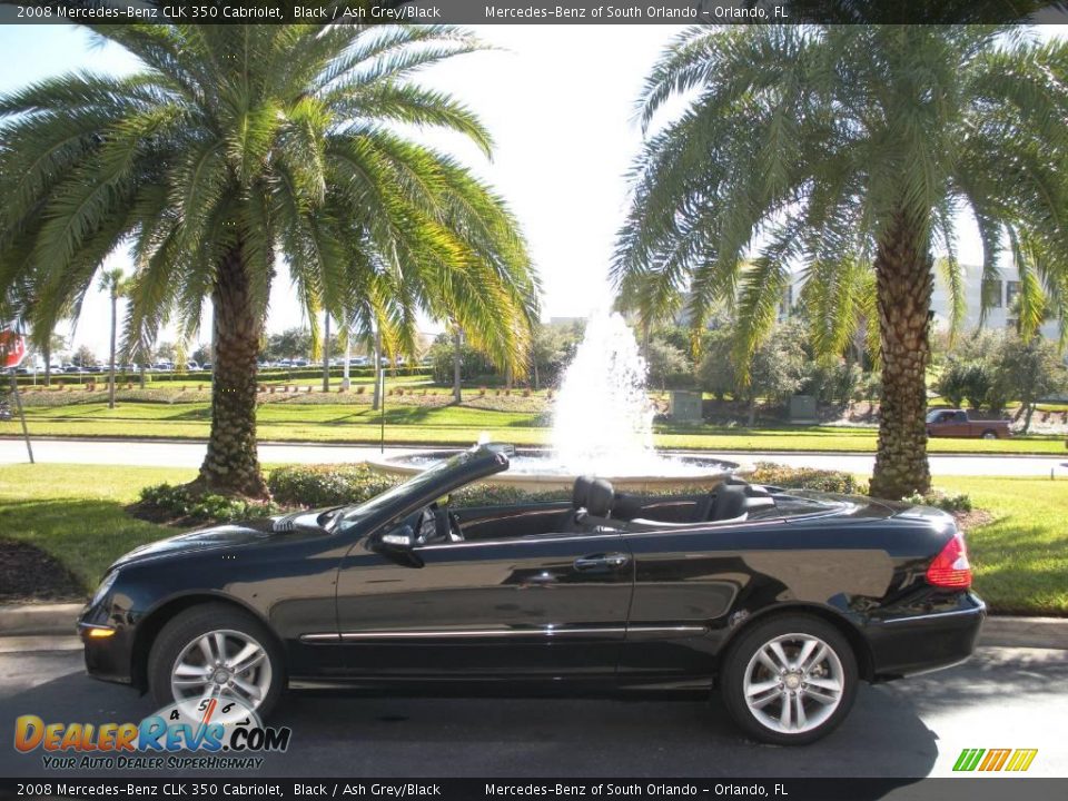 2008 Mercedes-Benz CLK 350 Cabriolet Black / Ash Grey/Black Photo #13