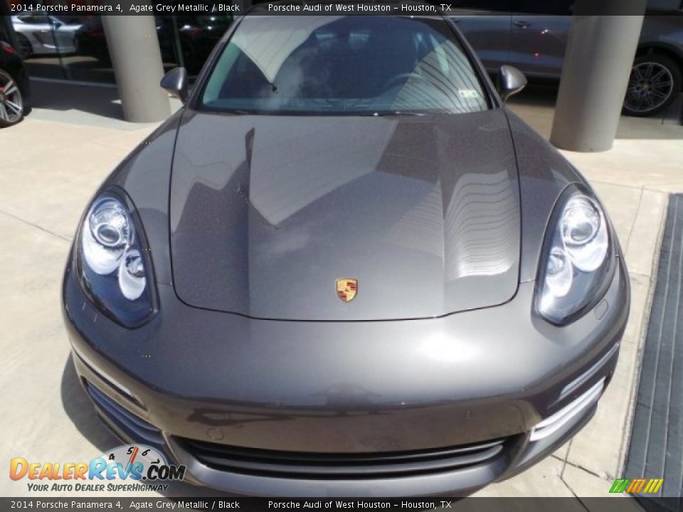 2014 Porsche Panamera 4 Agate Grey Metallic / Black Photo #2