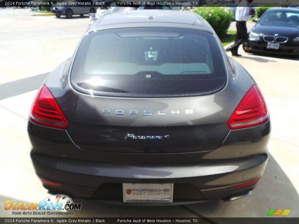 2014 Porsche Panamera 4 Agate Grey Metallic / Black Photo #6