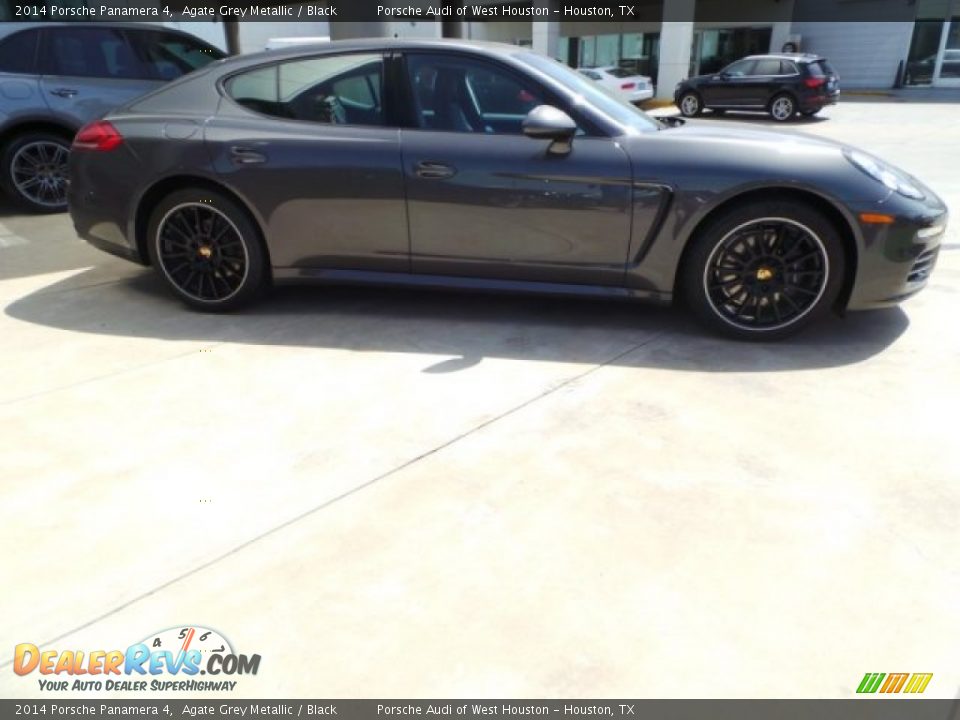 2014 Porsche Panamera 4 Agate Grey Metallic / Black Photo #8