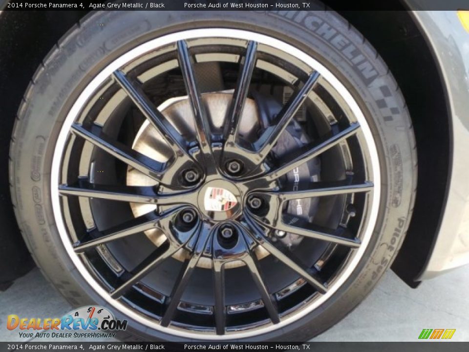 2014 Porsche Panamera 4 Agate Grey Metallic / Black Photo #9