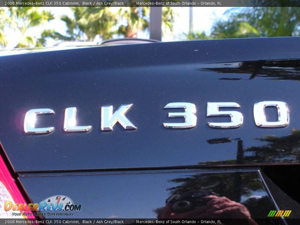 2008 Mercedes-Benz CLK 350 Cabriolet Black / Ash Grey/Black Photo #14
