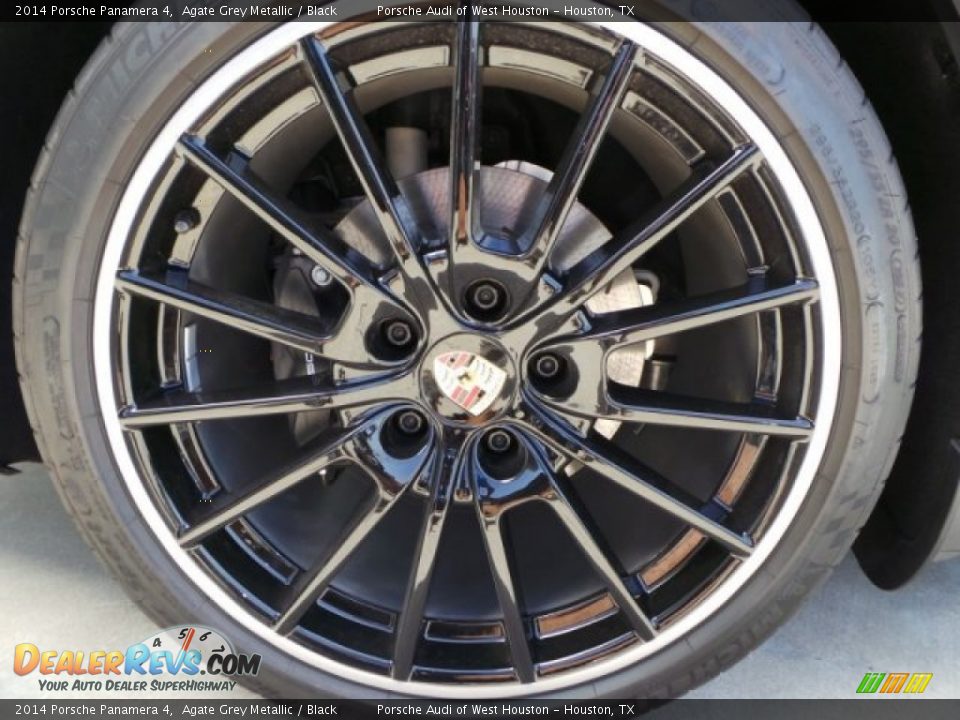 2014 Porsche Panamera 4 Agate Grey Metallic / Black Photo #10