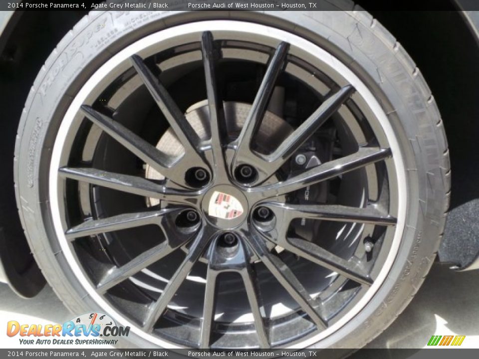 2014 Porsche Panamera 4 Agate Grey Metallic / Black Photo #11