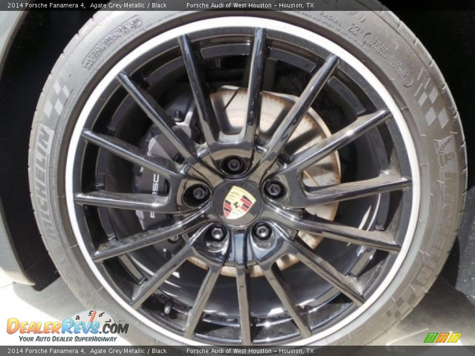 2014 Porsche Panamera 4 Agate Grey Metallic / Black Photo #12