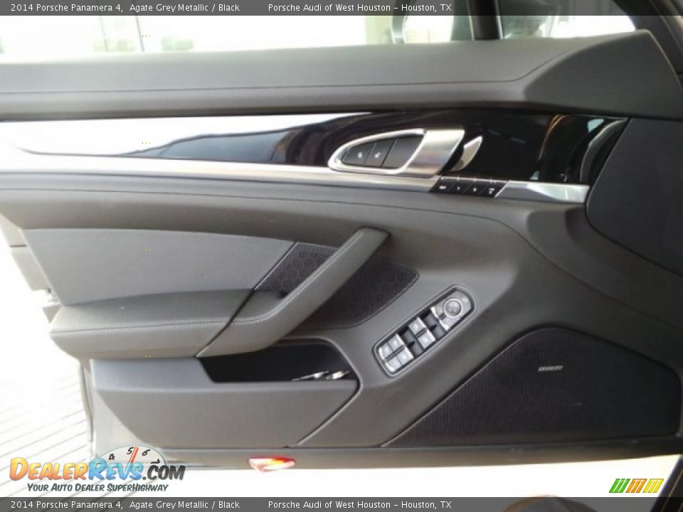 2014 Porsche Panamera 4 Agate Grey Metallic / Black Photo #13