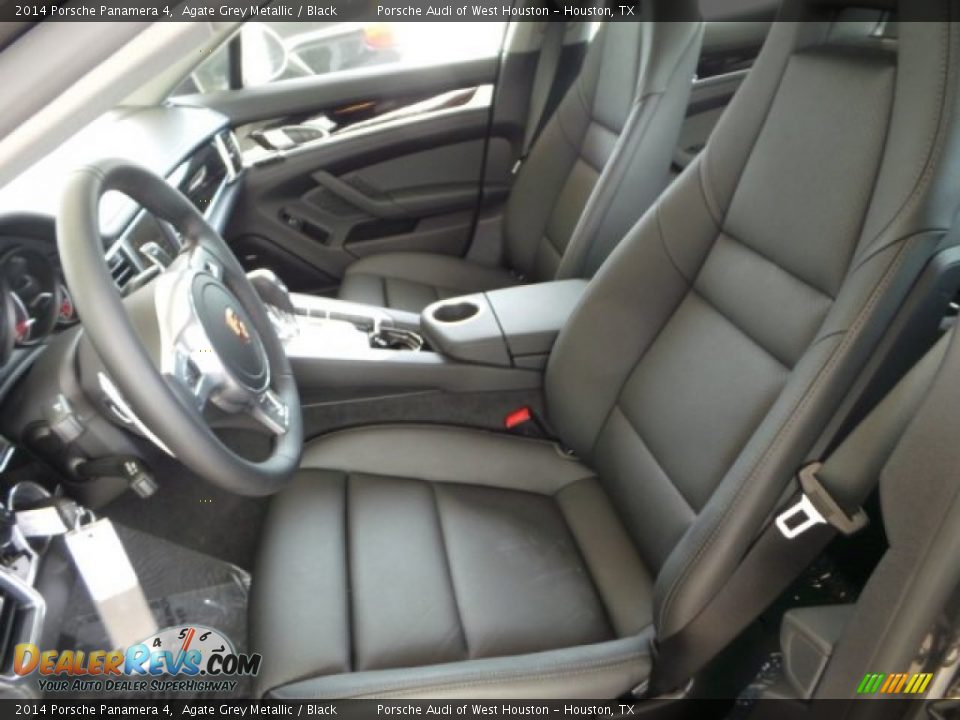 2014 Porsche Panamera 4 Agate Grey Metallic / Black Photo #15