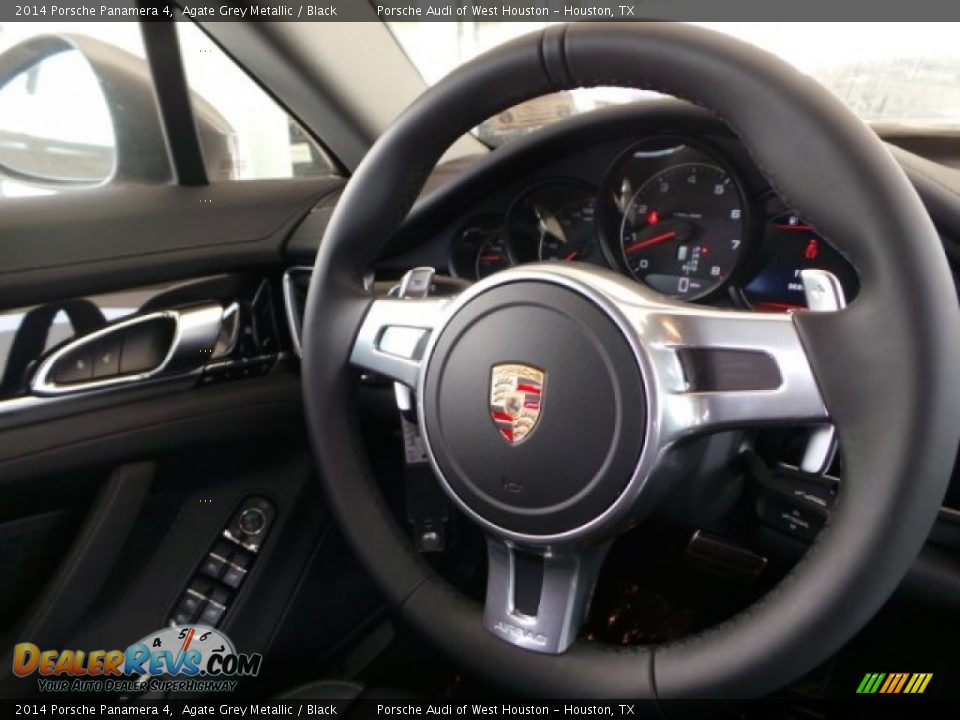 2014 Porsche Panamera 4 Agate Grey Metallic / Black Photo #30
