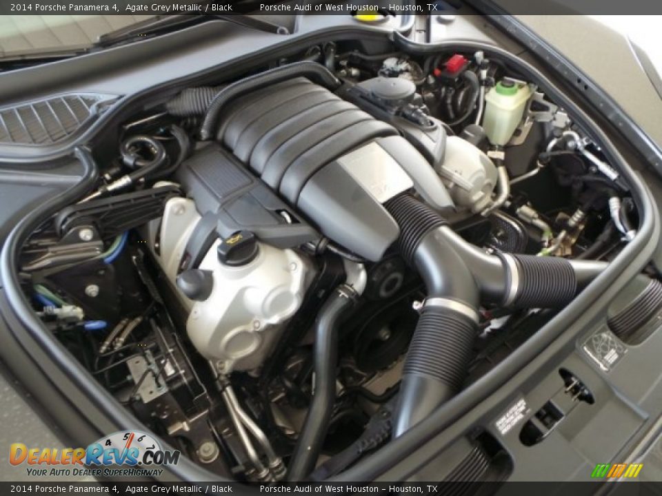 2014 Porsche Panamera 4 Agate Grey Metallic / Black Photo #33